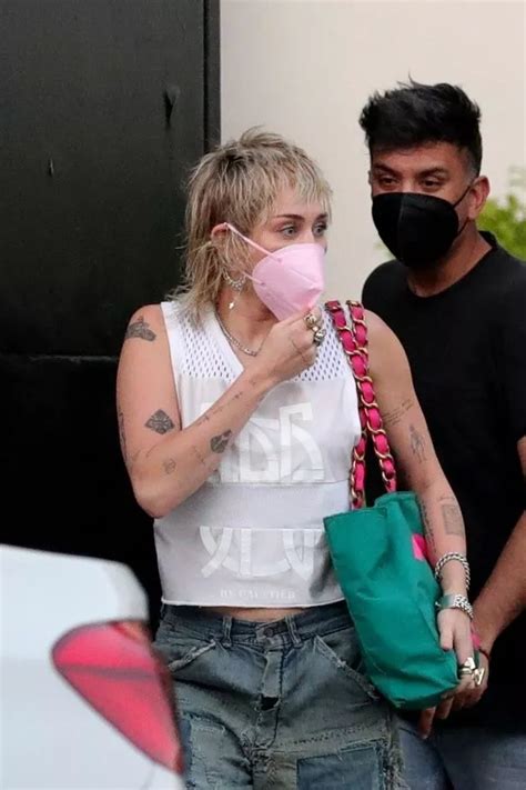 Miley Cyrus Shows Off Edgy Hairstyle As She Turns Heads Leaving