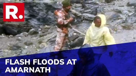 Amarnath Yatra Flood Fury 4000 Pilgrims Evacuated Due To Floods After