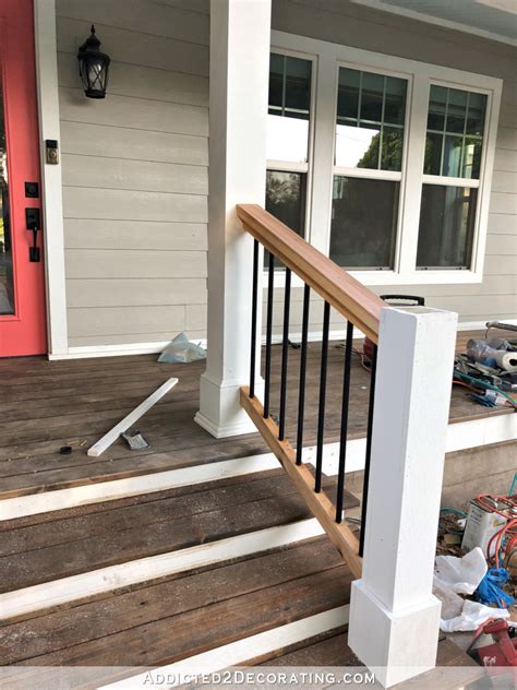 How To Build Porch Step Railing Addicted 2 Decorating