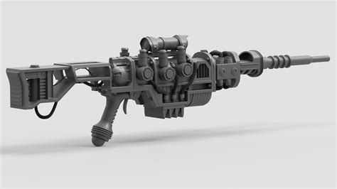 Fallout 4 plasma rifle 3d model. Plasma Rifle (Fallout 4) — polycount