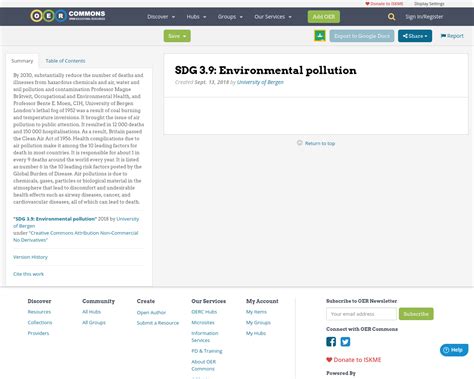 The disruption caused by the pandemic has now halted or even reversed progress made. SDG 3.9: Environmental pollution | OER Commons