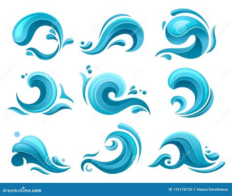 Desenhos De Ondas Do Mar