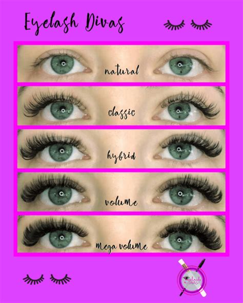 Classic Volume And Hybrid Lashes Hybrid Lashes Mixed Of Classic And