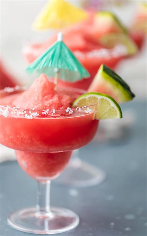 Find them all right here. Frozen Watermelon Margarita Recipe - The Cookie Rookie®