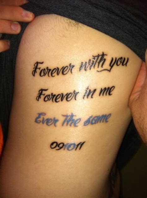 Well, the users can find their partner after matching bios on most of the dating apps. One of my tattoos - Song lyrics from Ever the Same by Rob ...
