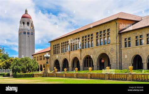 Hoover Tower Stanford University Campus Palo Alto California Stock
