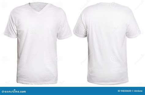 White V Neck Shirt Mock Up Stock Photo Image Of Sleeve 94830600