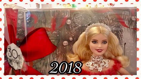 2018 30th Year Of Holiday Barbie Dolls Christmas Collection 2018
