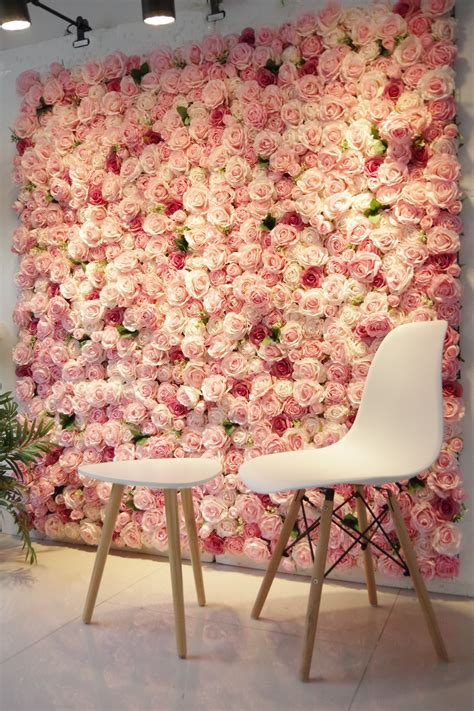 Impressive Plastic Wall Flowers Fake Vine Walls
