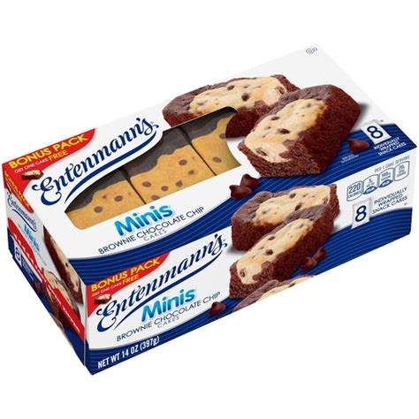 Entenmanns Minis Brownie Chocolate Chip Cakes 14 Oz From Walmart