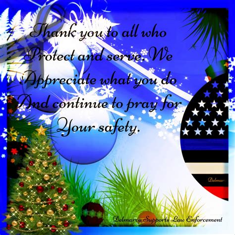 Delmarva Supports Law Enforcement Holiday Greetings For Police And Law