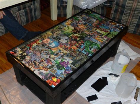 Comic Book Table Diy Table Top Epoxy Table Top Diy Table