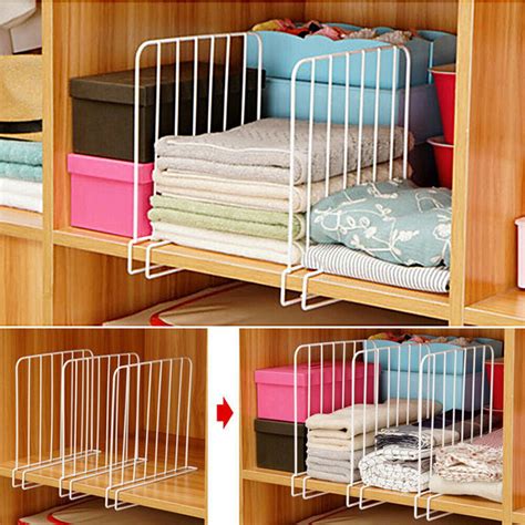 Closet Shelf Dividers Wardrobe Partition Shelves Divider Clothes Wire