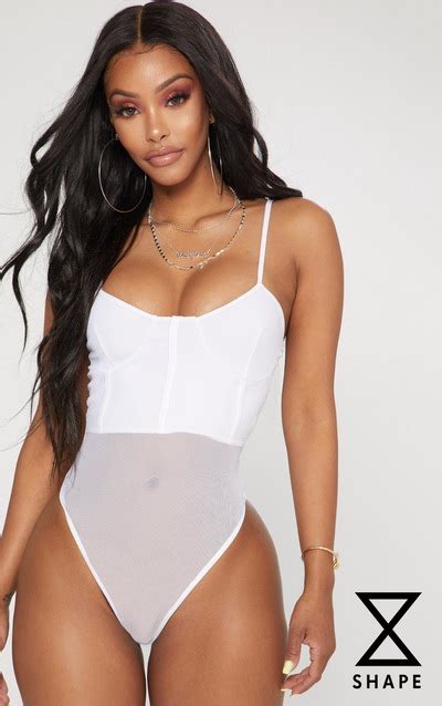 Mesh Bodysuits Sheer And See Through Bodysuits Prettylittlething Usa
