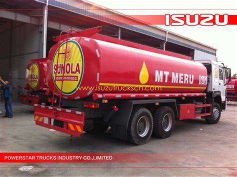 High Efficiency 9000 Isuzu Transport Fuel Tanker Truckoil Tank Truck