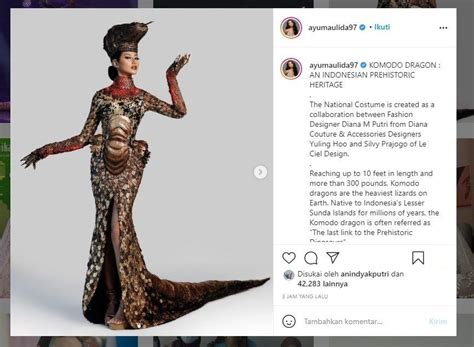 Kostum Komodo Dragon Ayu Maulida Di Miss Universe 2020 Bikin Heboh Netizen