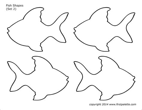 Fish Shapes Free Printable Templates And Coloring Pages