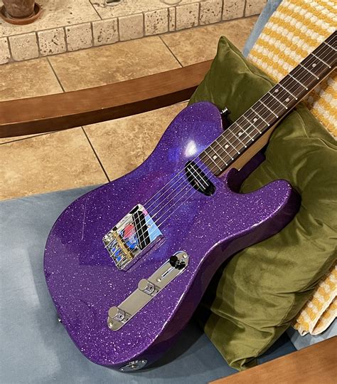 Custom Assembled Purple Sparkle Telecaster Hot Rails for Sale in