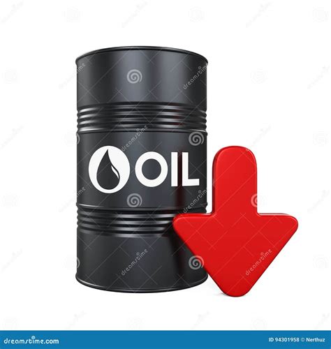 Oil Price Down Illustration Stock Illustration Illustration Of Fossil