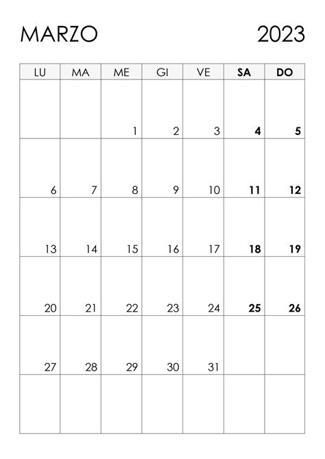 Calendario Marzo 2023 Para Descargar Pdmrea