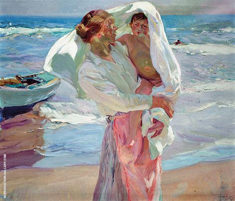 After Bathing Painting By Joaquin Sorolla Reproduction Gallery My Xxx