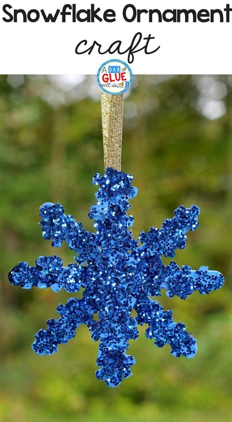 Puzzle Piece Snowflake Ornament Craft Winter Crafts For Kids Easy