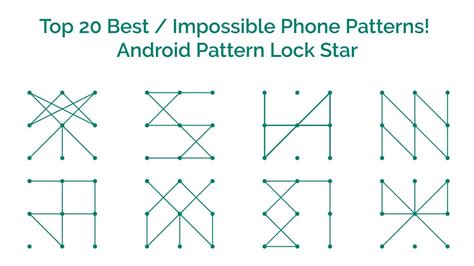 Top 20 Best Impossible Phone Patterns Android Pattern Lock Star