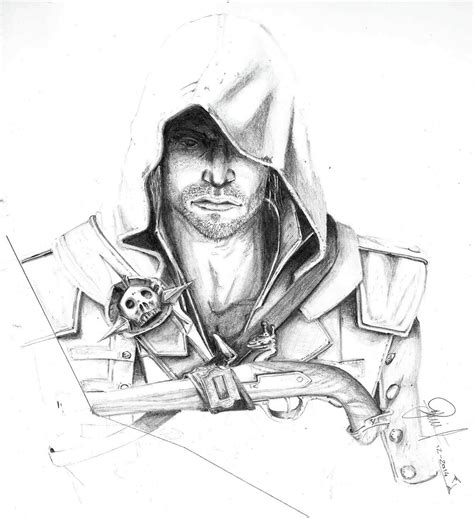 Assassins Creed Edward Drawing