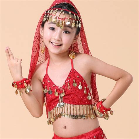 Aged Years Old Sexy Sequins Indian Dress Costumes Professional