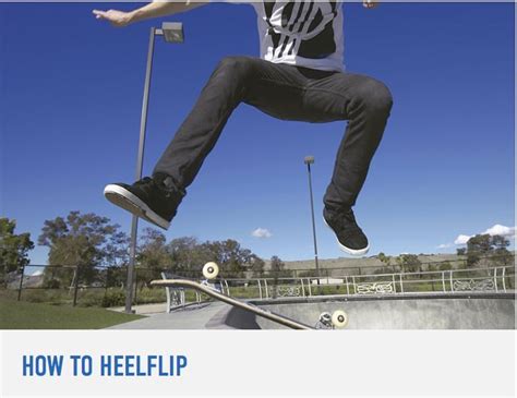 How To Heelflip Skateboard Tutorial Workout