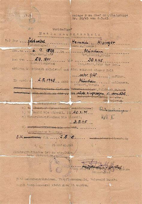 Na 75 Jaar Boven Water Het Document Dat Himmler Fataal Werd