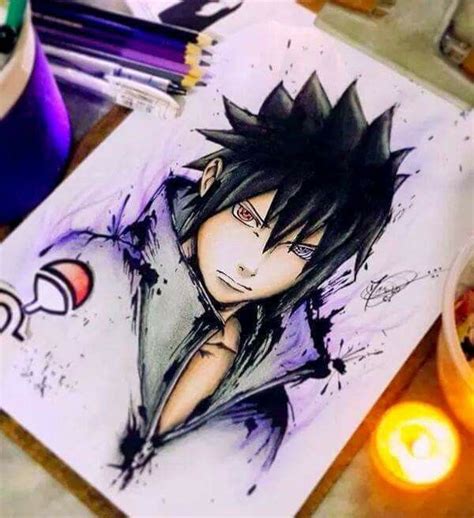 Sasuke Uchiha Drawing ♥♥♥ Impressive Fanart Anime Drawing Styles
