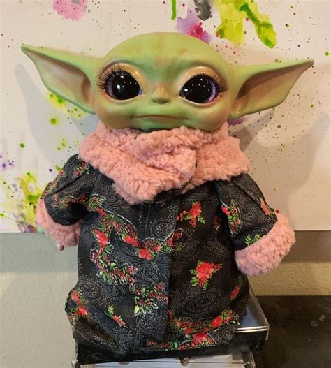 Custom Baby Yoda Painted Yoda Star Wars Grougo Baby Yoda