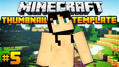 Free Minecraft Thumbnail Template 2 Included By Ollyoddfarm On Deviantart