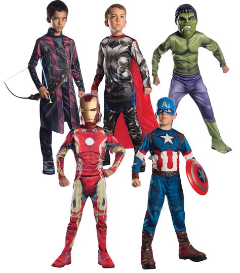 Avengers Age Of Ultron Boys Fancy Dress Superhero Comics Kids Halloween