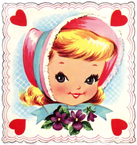 Child Valentine Card Clipart