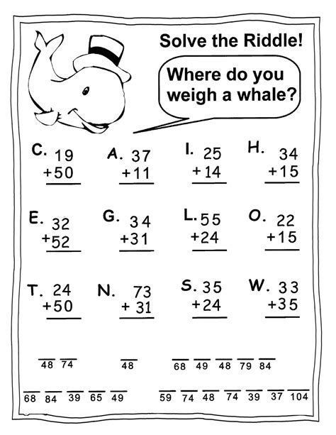 Free Fun Math Worksheets