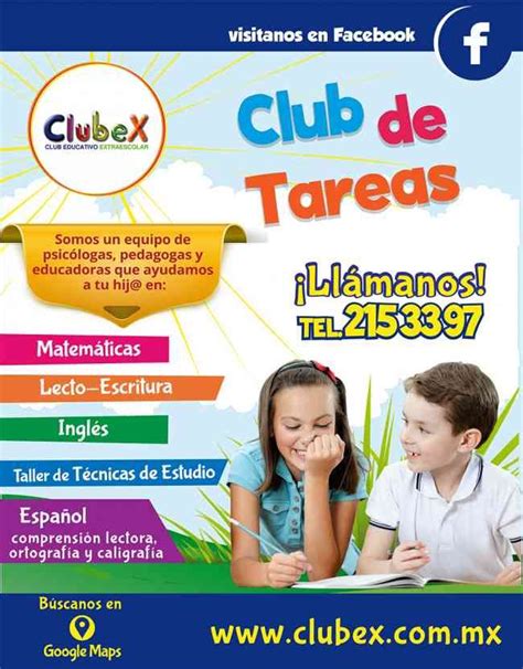 Club De Tareas Escolares Querétaro Club De Tareas Tarea Escolar