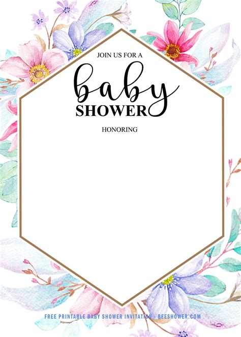 Free Baby Shower Invitation For Girl Free Printable Birthday