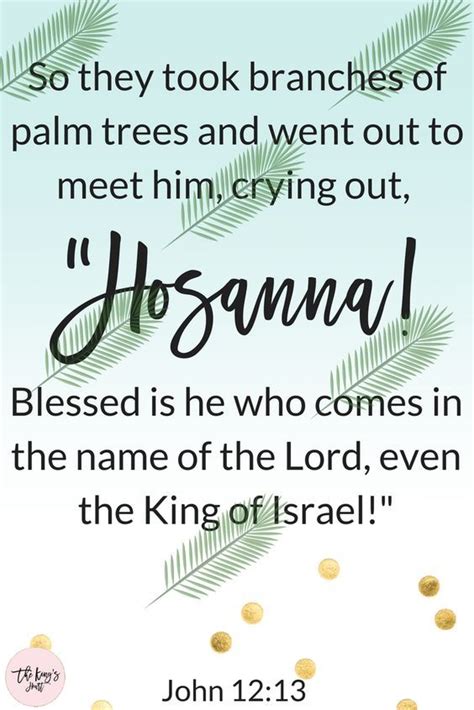 John 12 13 Palm Sunday Quotes Quotes By Sunday Bible Verse