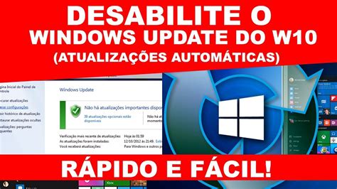 Aprenda a Desativar as Atualizações Automáticas no Windows RÁPIDO E FÁCIL Windows Update
