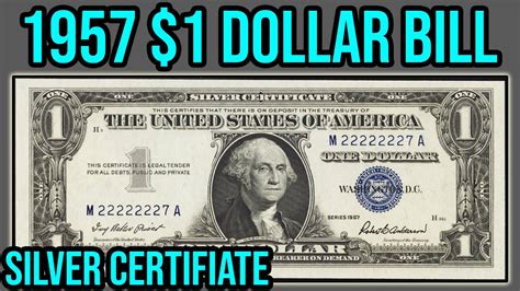 1957 1 Dollar Bill Silver Certificate Blue Seal Complete Guide How