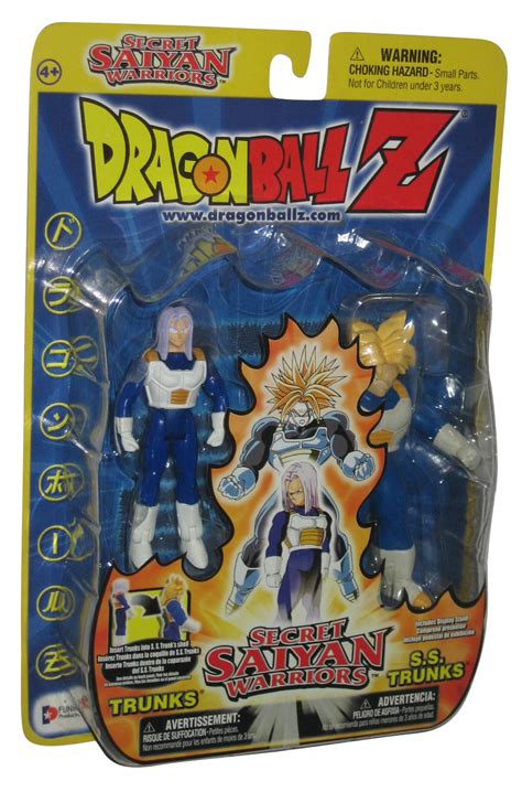 Dragon ball media franchise created by akira toriyama in 1984. Dragon Ball Z Secret Saiyan Warriors Trunks & SS Trunks (2001) Irwin Toy Figure Set - Walmart ...