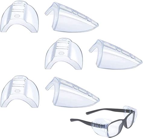 Yywenting 3 Pairs Safety Glasses Side Shieldsslip On Clear Side Shields Slip Eyeglass Wing