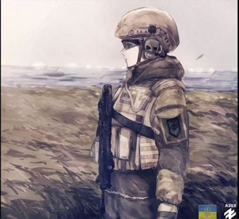 Японський художник намалював українських аніме бійців АТО фото 4