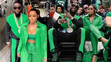 Gucci Mane Wife Keyshia Ka Oir Arrive At The Celtics Game Lookin Like