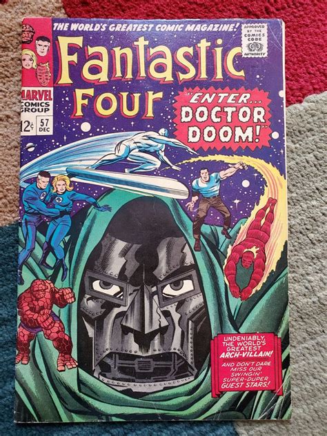 1966 Fantastic Four 57 Drdoom Steals The Silver Surfers Powers