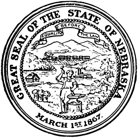 Seal Of Nebraska Clipart Etc