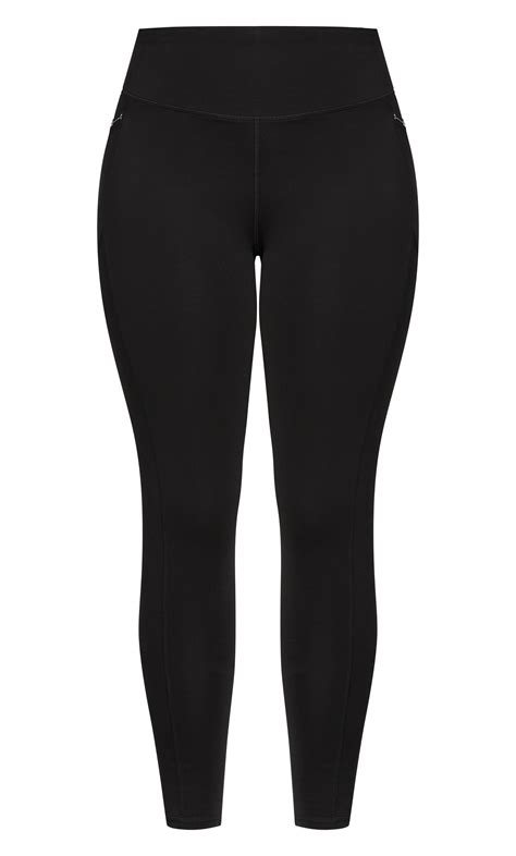 Womens Plus Size Full Length Active Leggings