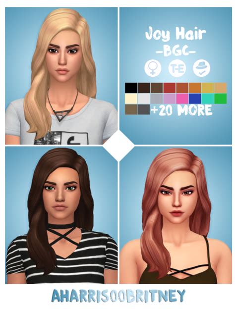 Stunning Long Wavy Hair For Sims 4